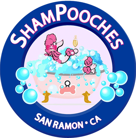 Pink poodle in bubbly bath logo
